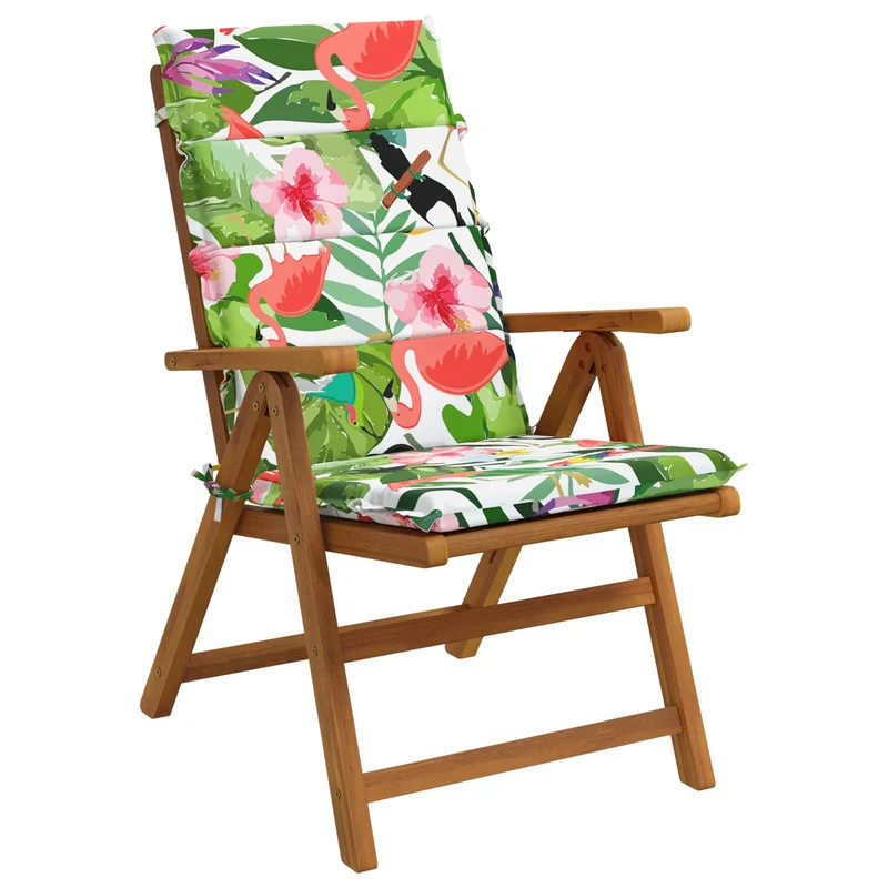 High Back Chair Cushion GEMERT 2 pcs 100% Polyester Multicolour