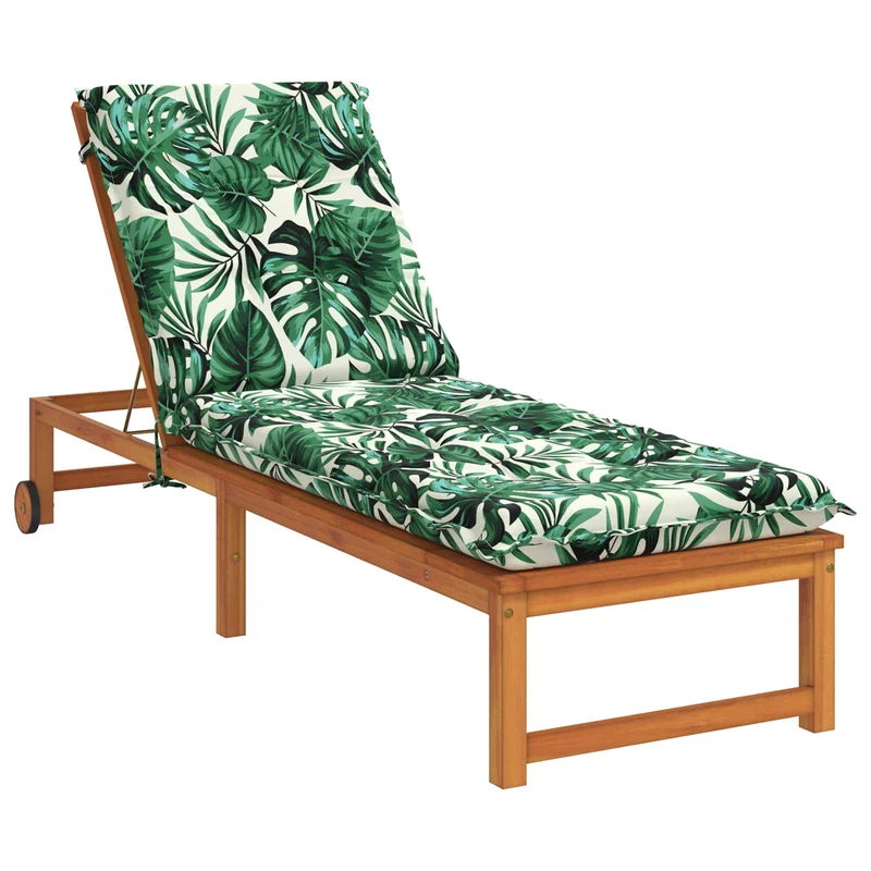 Sunlounger Cushion GEMERT 100% Polyester Leaf Pattern
