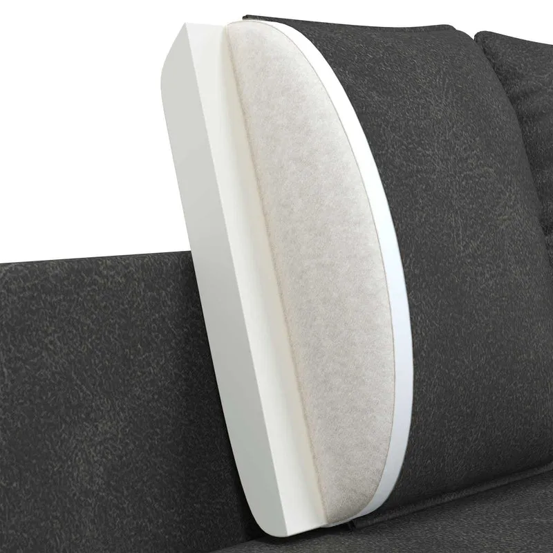 2-Seater Sofa Black 188 x 81 x 89 cm Faux Leather
