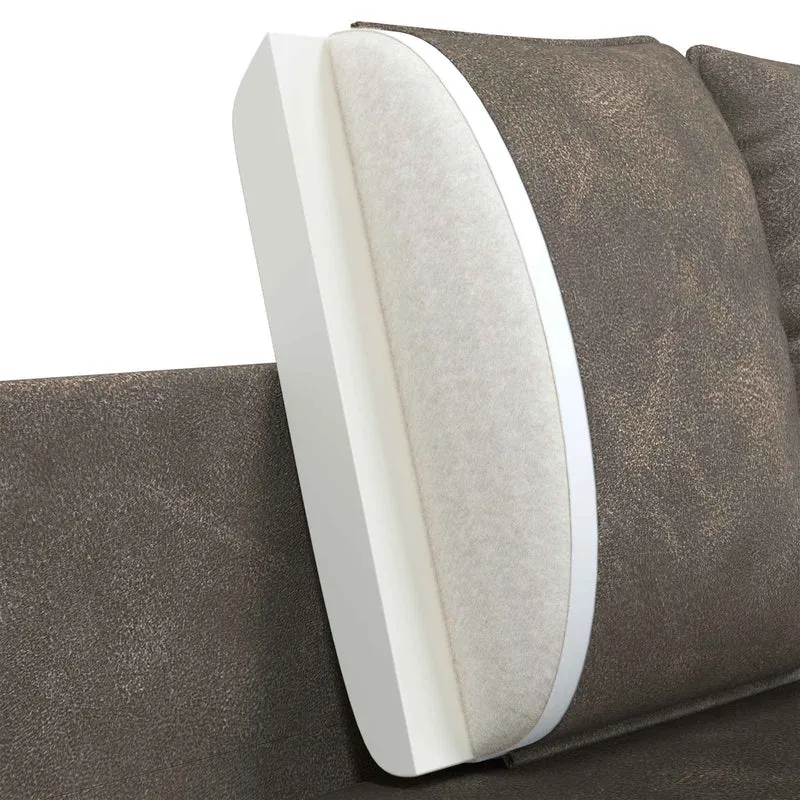 2-Seater Sofa Grey 188 x 81 x 89 cm Faux Leather