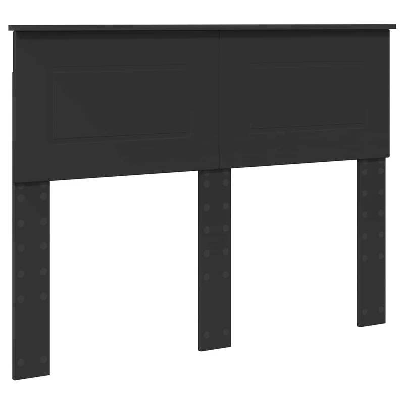 Bed Frame with Shelf Manual Black 120 x 190 cm Engineered Wood