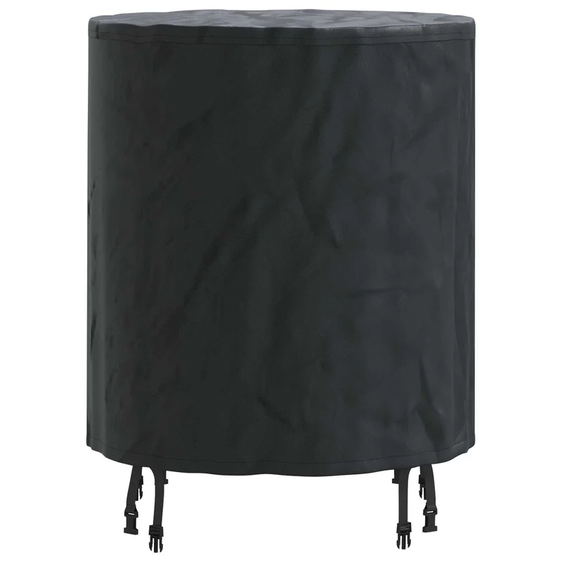 Table Cover 62 x 62 x 70 cm Fabric Round Waterproof Black