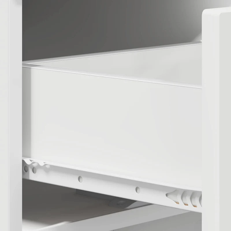 Bedside Cabinet White 33.5 x 34.5 x 50 cm Engineered Wood