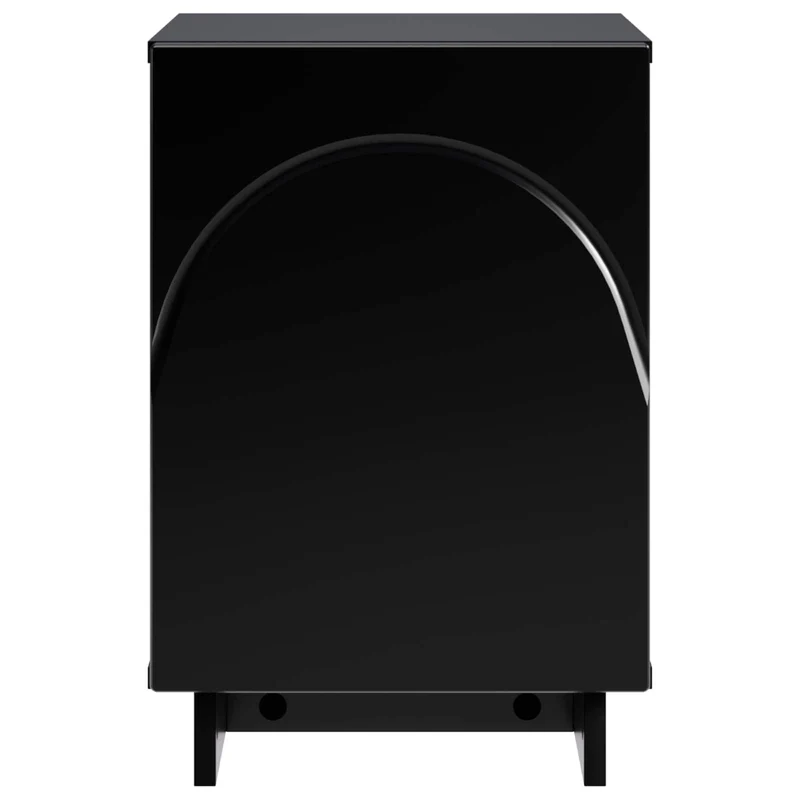 Bedside Cabinet Black 33.5 x 34.5 x 50 cm Engineered Wood