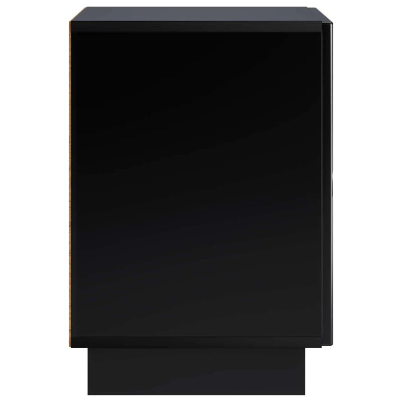 Bedside Cabinet Black 33.5 x 34.5 x 50 cm Engineered Wood