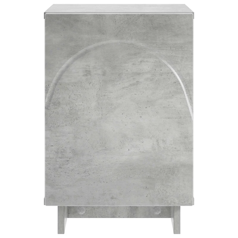 Bedside Cabinet Concrete Grey 33.5 x 34.5 x 50 cm