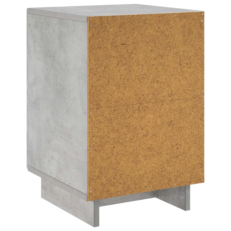 Bedside Cabinet Concrete Grey 33.5 x 34.5 x 50 cm