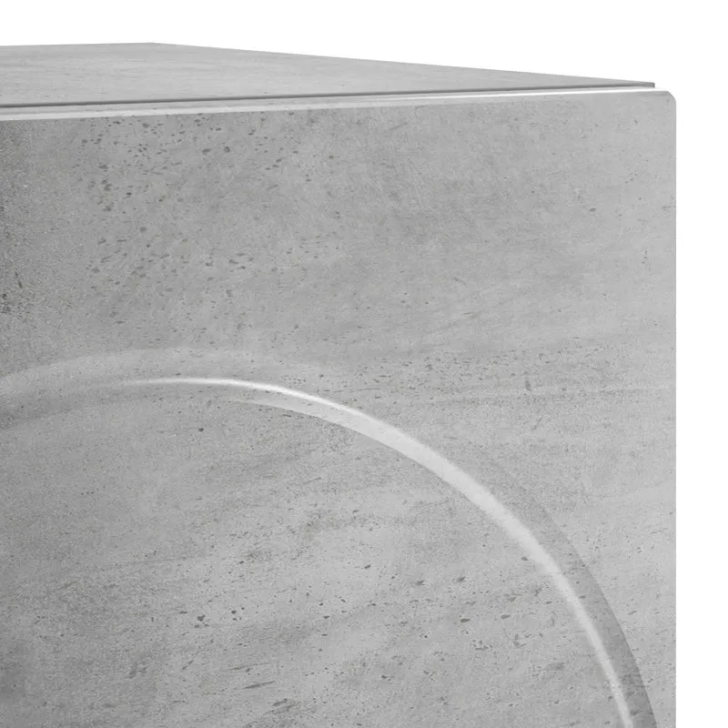 Bedside Cabinet Concrete Grey 33.5 x 34.5 x 50 cm