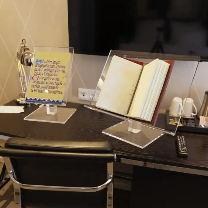 Lutrin de table en plexiglas, format A4 ou A3