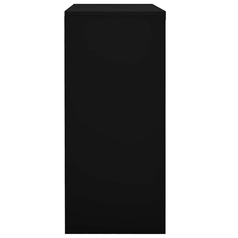 335952 vidaXL Office Cabinet with Sliding Door Black 90x40x90 cm Steel
