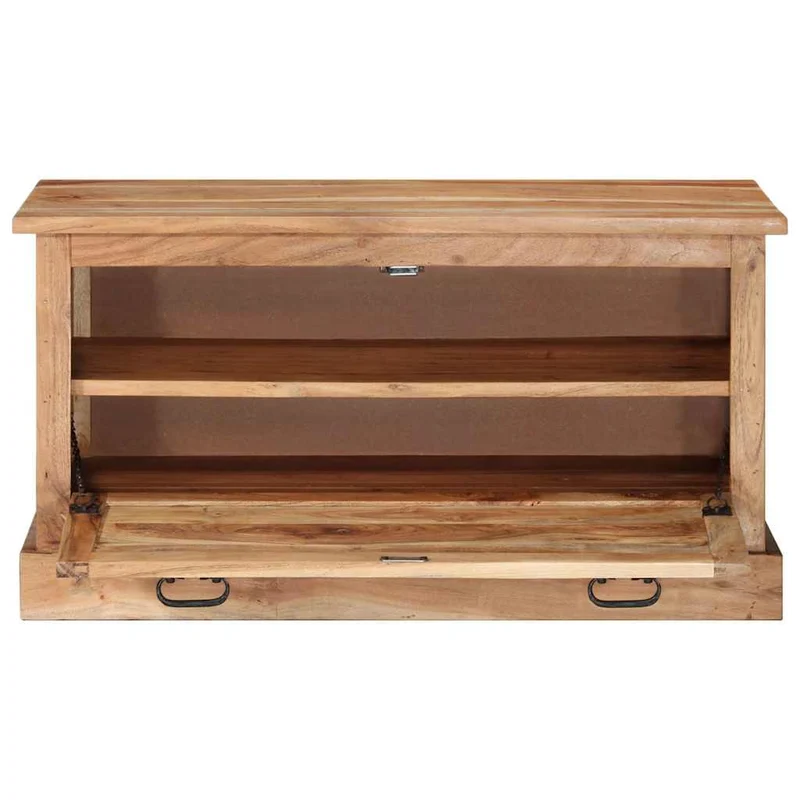 337826 vidaXL Shoe Storage Bench 85x40x45 cm Solid Acacia Wood