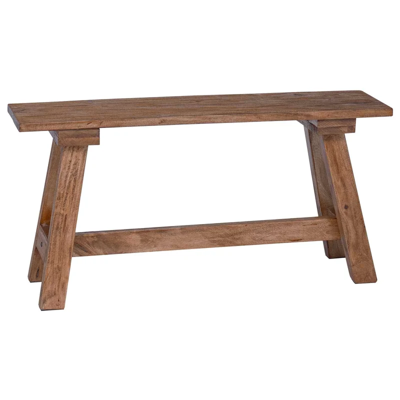 Bench Natural 92 x 23.5 x 45.5 cm Solid Mahogany wood