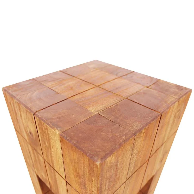 244502 vidaXL Stool Solid Mahogany Wood
