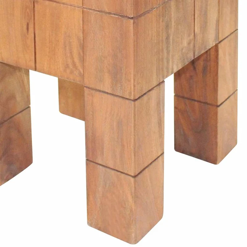 244502 vidaXL Stool Solid Mahogany Wood