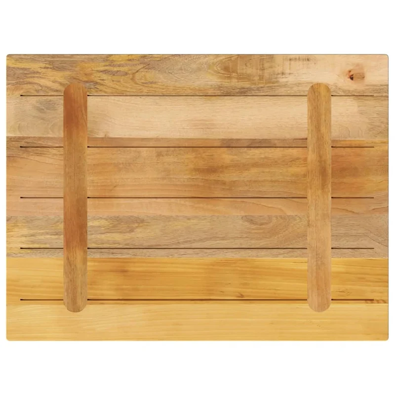 Table Top 90x70x2,5 cm Rectangular Solid Wood Rough Mango
