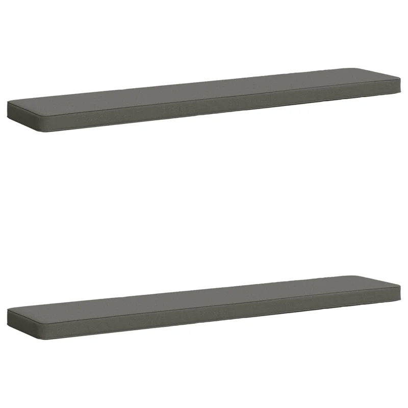 2-Piece Bench Cushions VUGHT 2 pcs 100% Polyester Grey