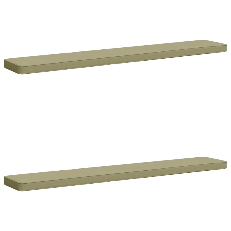 2-Piece Bench Cushions VUGHT 2 pcs 100% Polyester Light Green