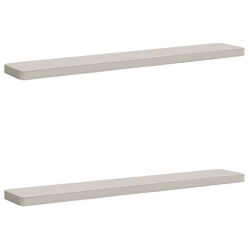 2-Piece Bench Cushions VUGHT 2 pcs 100% Polyester White