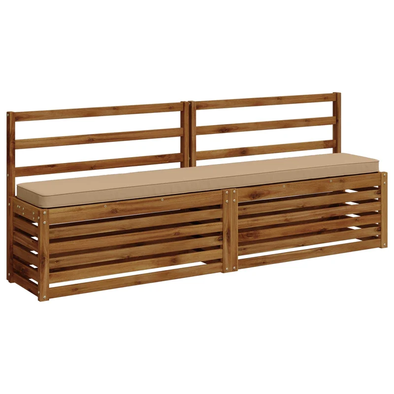 1-Piece Bench Cushion VUGHT 100% Polyester Sand 170 x 30 x 5 cm