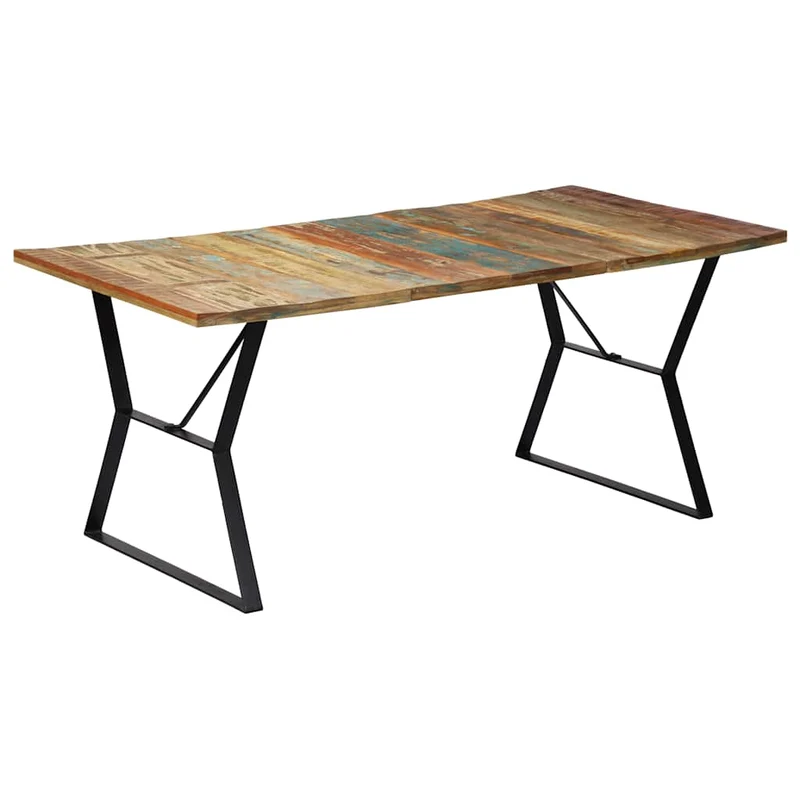 247946 vidaXL Dining Table 180x90x76 cm Solid Reclaimed Wood
