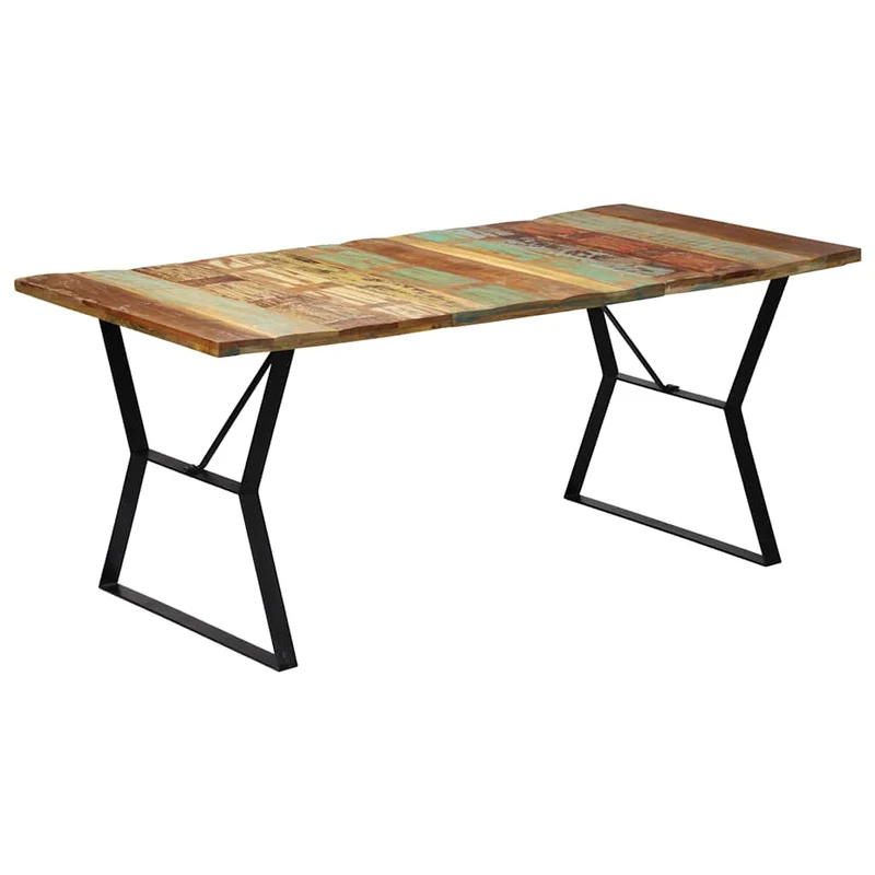 247946 vidaXL Dining Table 180x90x76 cm Solid Reclaimed Wood