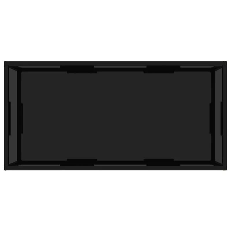 322898 vidaXL Coffee Table Black 100x50x35 cm Tempered Glass