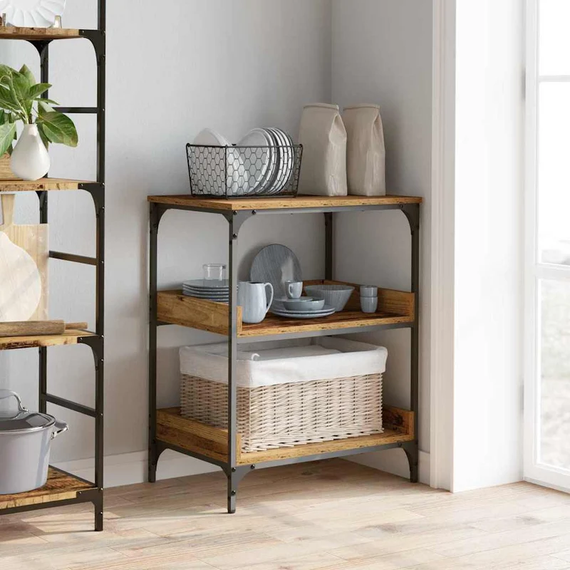 Kitchen Trolley Old Wood 60 x 41 x 80.5 cm Engineered Wood