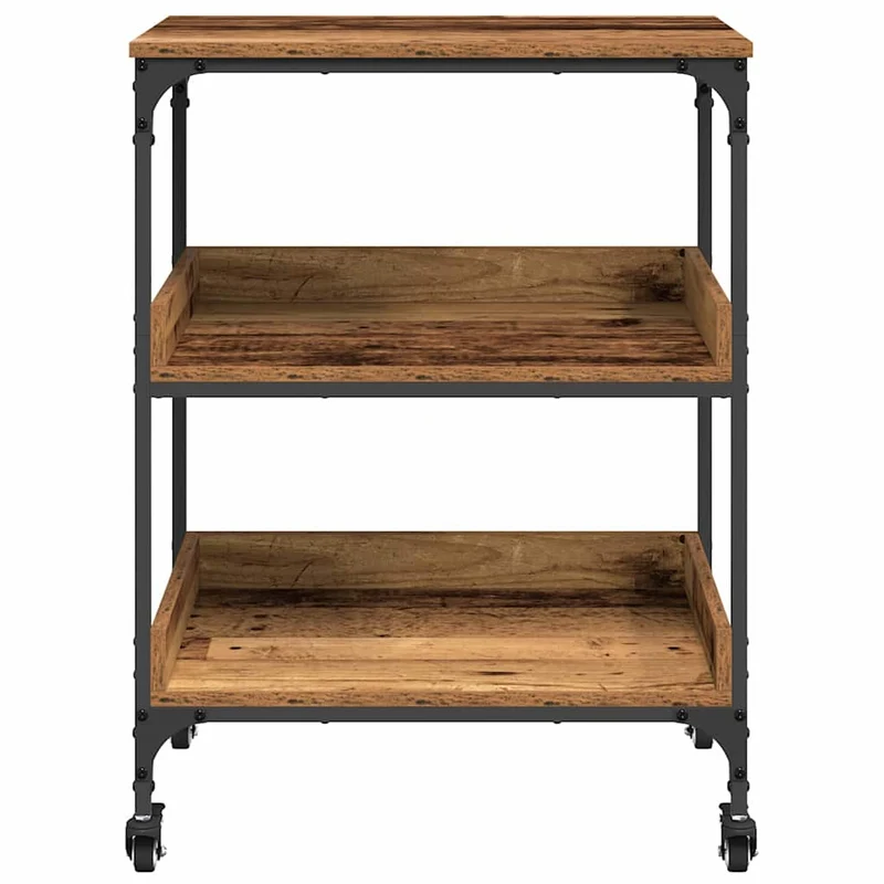 Kitchen Trolley Old Wood 60 x 41 x 80.5 cm Engineered Wood