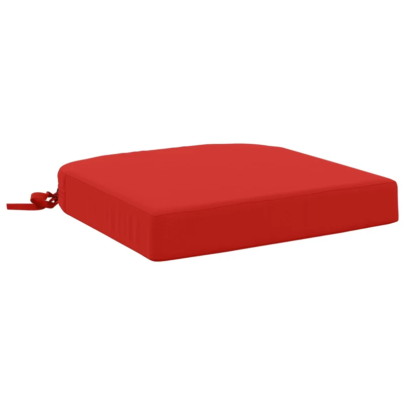 1-Piece Seat Cushion SOEST 100% Polyester Red 40 x 40 x 7 cm