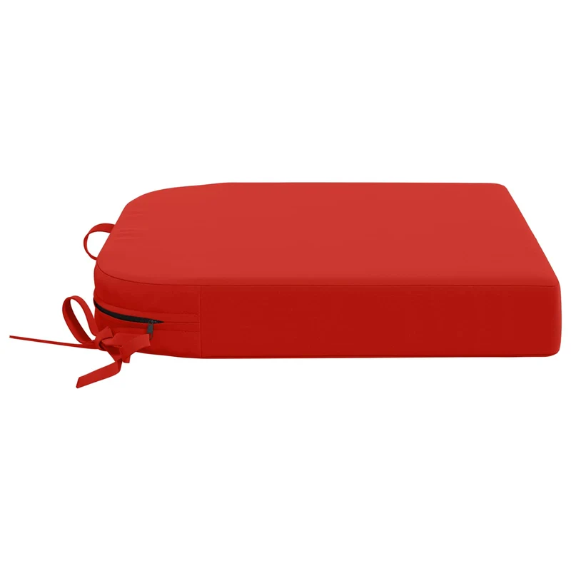 1-Piece Seat Cushion SOEST 100% Polyester Red 40 x 40 x 7 cm