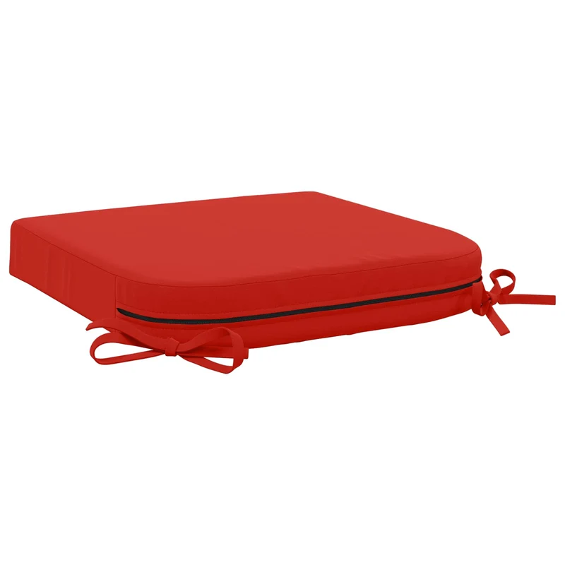1-Piece Seat Cushion SOEST 100% Polyester Red 40 x 40 x 7 cm