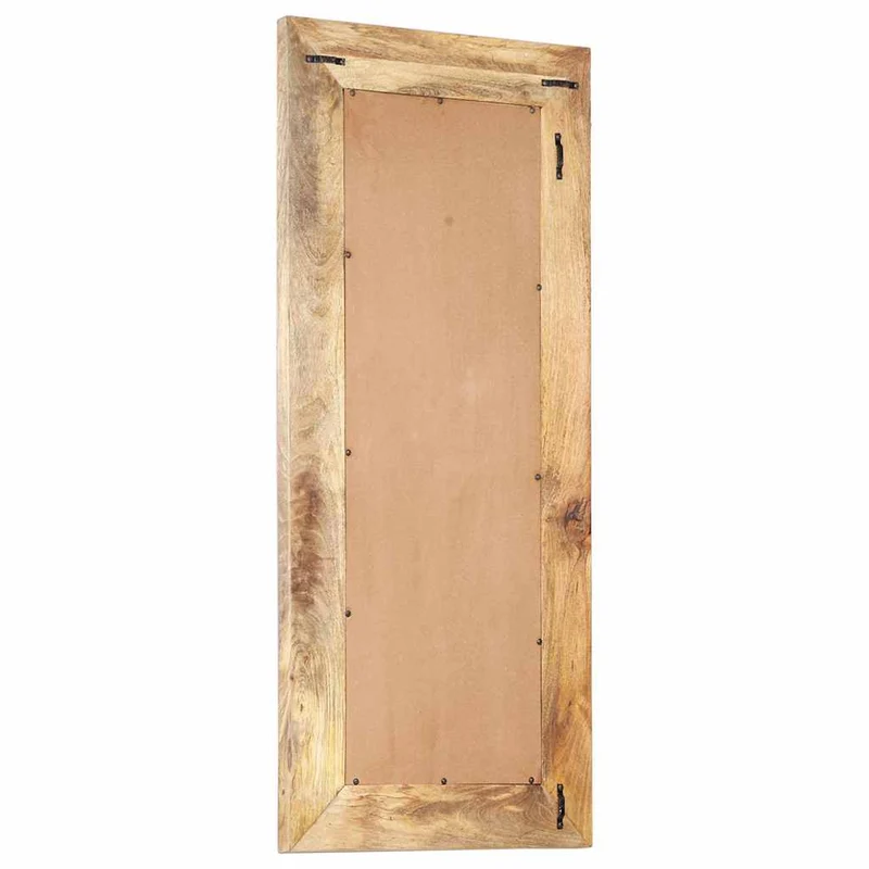 321646 vidaXL Hand-Carved Mirror 110x50x2,6 cm Solid Mango Wood