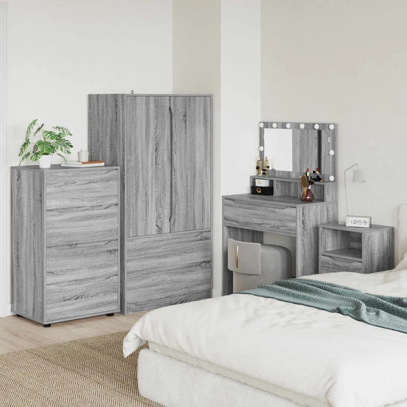 Storage Cabinets 60 x 48 x 105 cm Engineered Wood Grey Sonoma