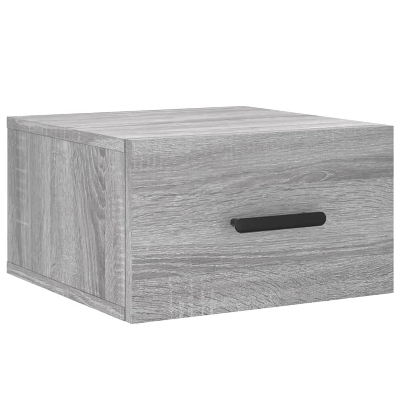 Wall-mounted Bedside Cabinet Grey Sonoma 35x35x20 cm