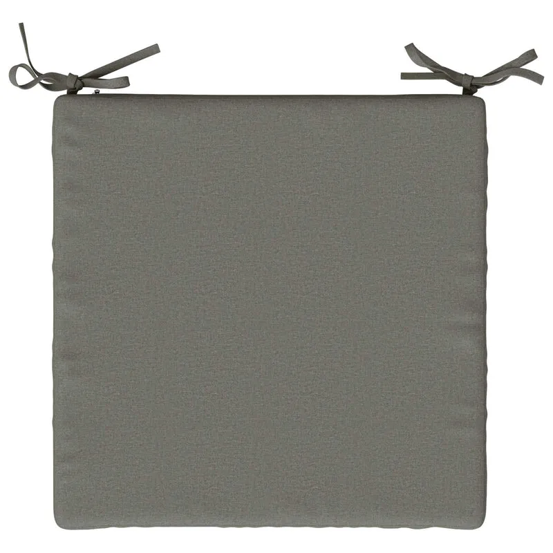 Seat Cushions SOEST 4 pcs 100% Polyester Grey 40 x 40 x 5 cm