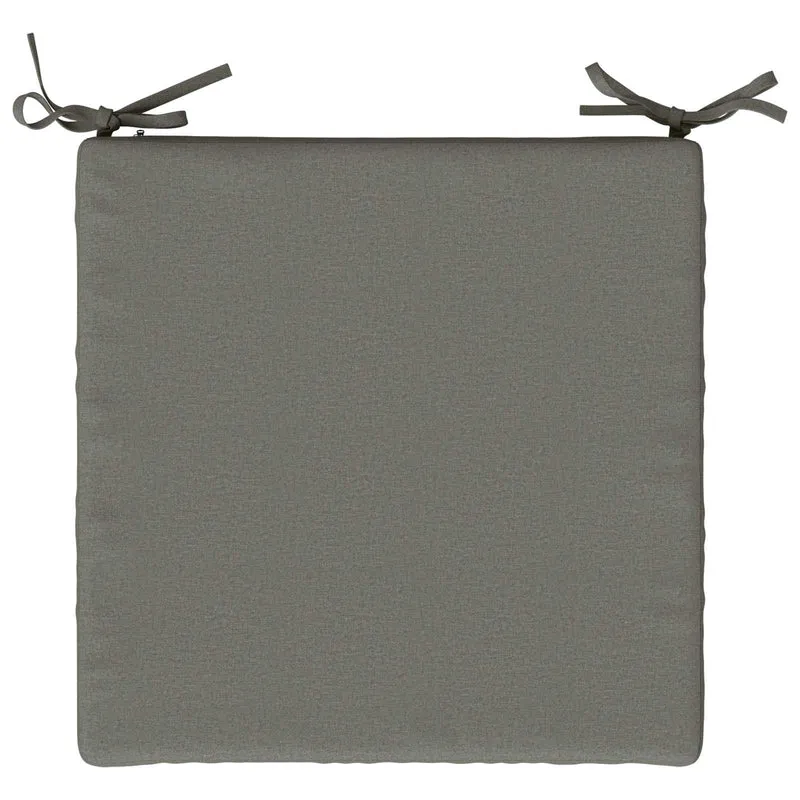 Seat Cushions SOEST 4 pcs 100% Polyester Grey 40 x 40 x 7 cm