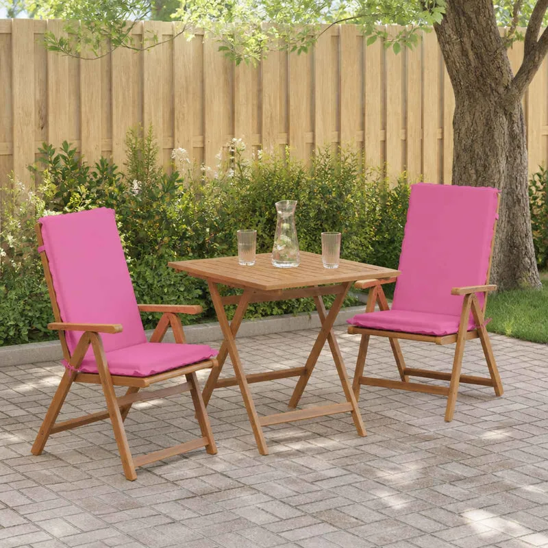 High Back Chair Cushion GEMERT 2 pcs 100% Polyester Pink
