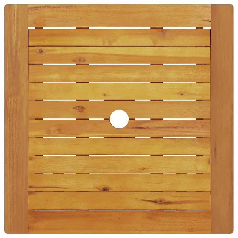 Folding Bistro Set 3 pcs Brown Solid Acacia Wood
