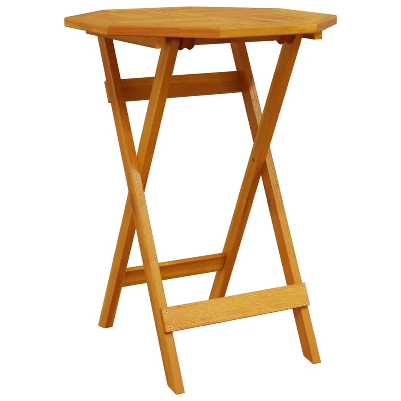 Folding Bistro Set 3 pcs 2-Seaters Brown Solid Acacia Wood