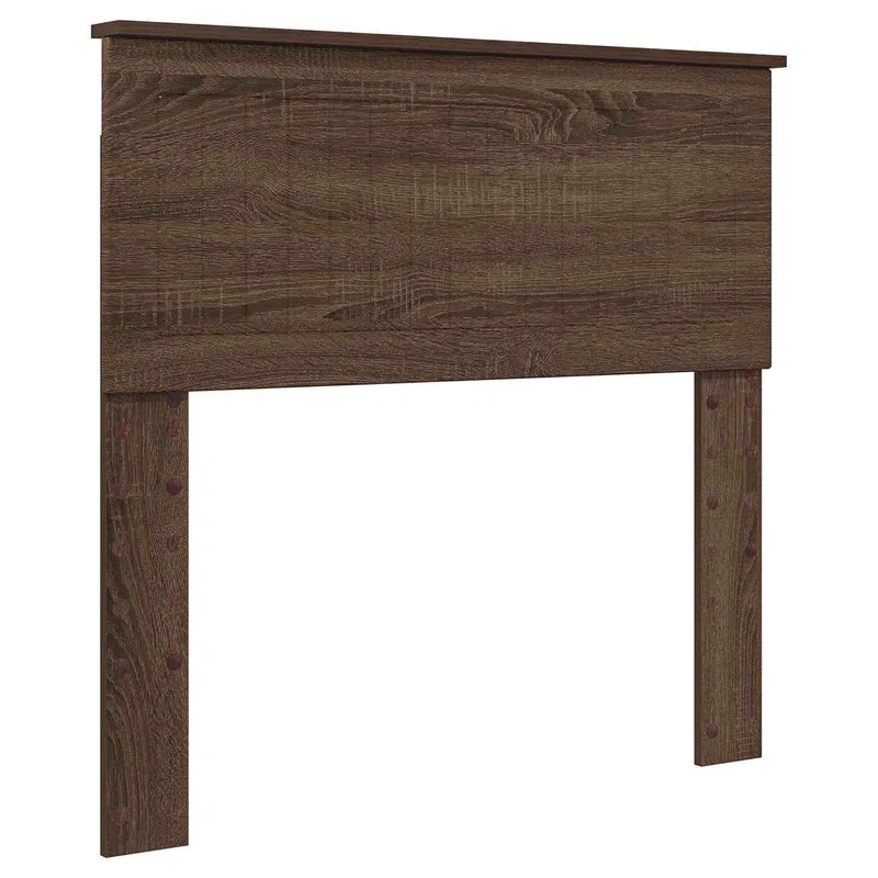 Bed Frame with Drawer Brown Oak 90 x 190 cm Engineer Wood