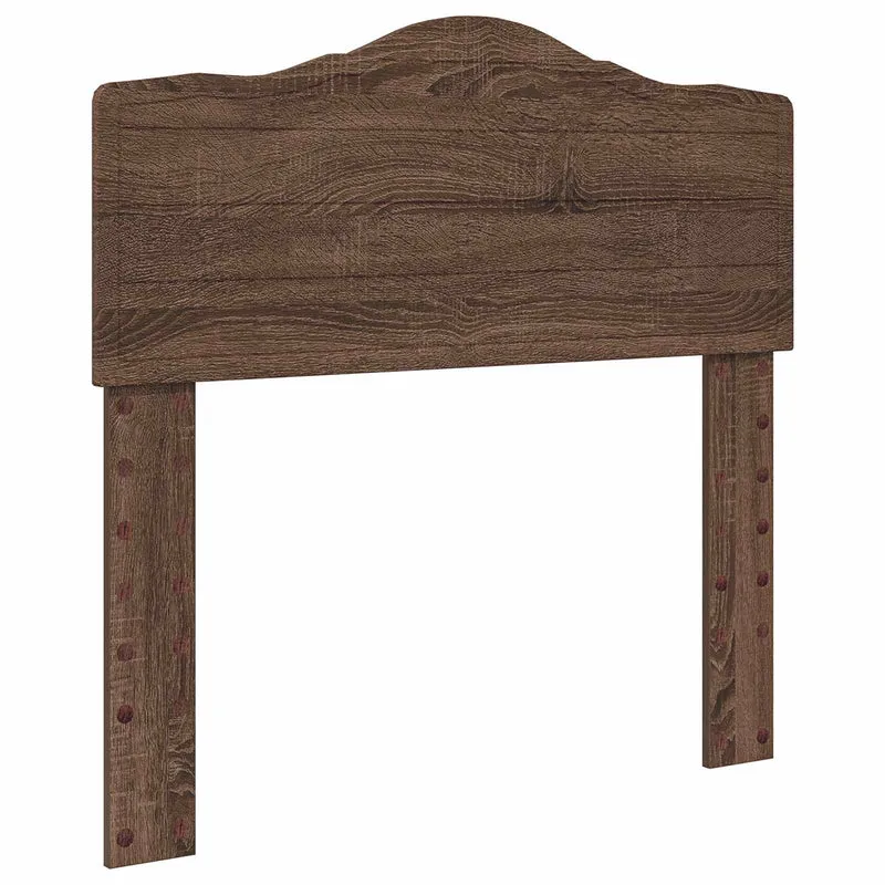Bed Frame with Drawer Brown Oak 75 x 190 cm Engineer Wood