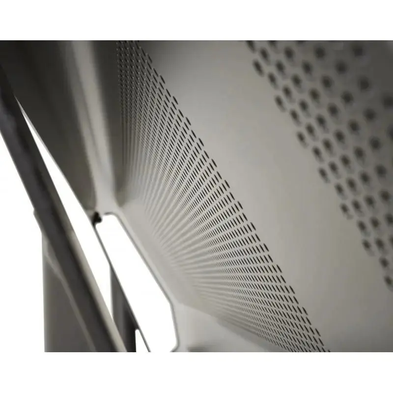 Banc métal Oslo 1 500 ou 1 800 mm, tôle acier perforée 2,5 mm, structure tube Ø 76 mm, avec ou sans embase
