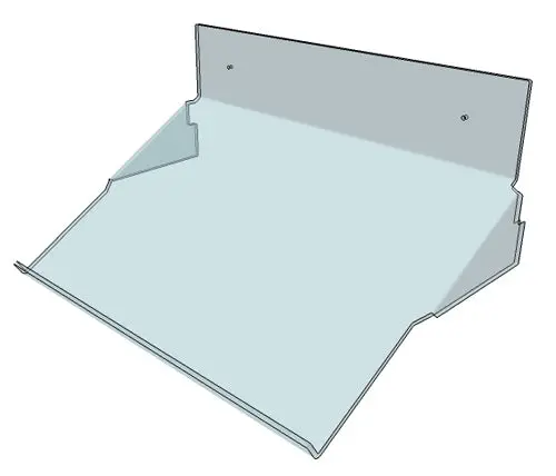 Tablette écritoire murale en plexiglas, fixe ou rabattable