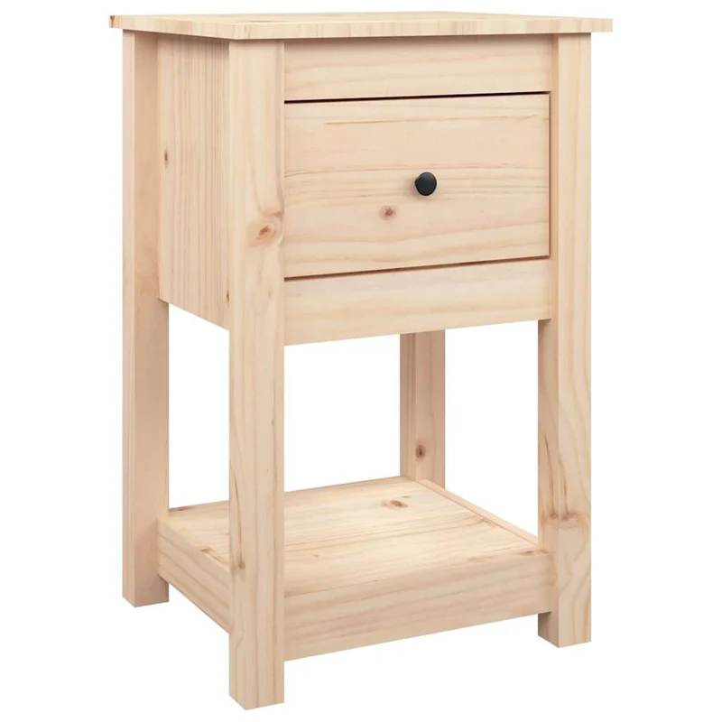 Bedside Cabinets 2 pcs 40x35x61,5 cm Solid Wood Pine