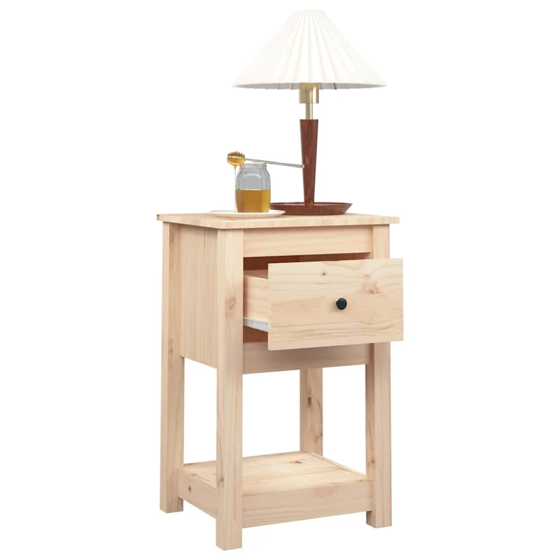 Bedside Cabinets 2 pcs 40x35x61,5 cm Solid Wood Pine