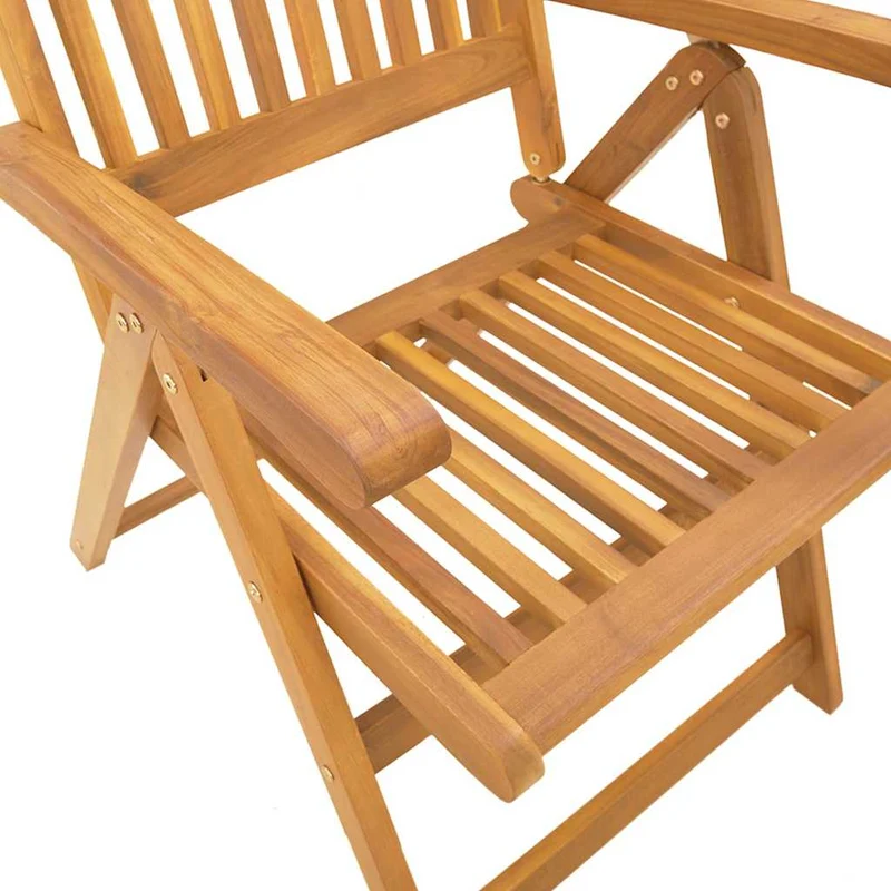 7 Piece Garden Dining Set 180x90x75 cm Solid Wood Acacia