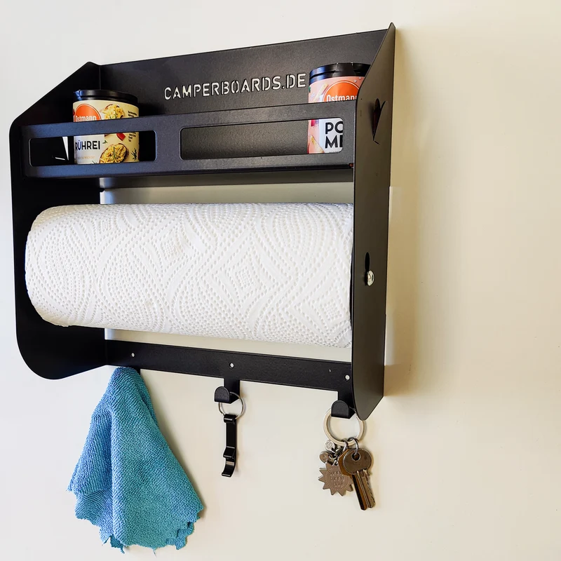 Étagère universelle pour camping-cars, caravanes et véhicules de loisirs – avec support pour roulettes