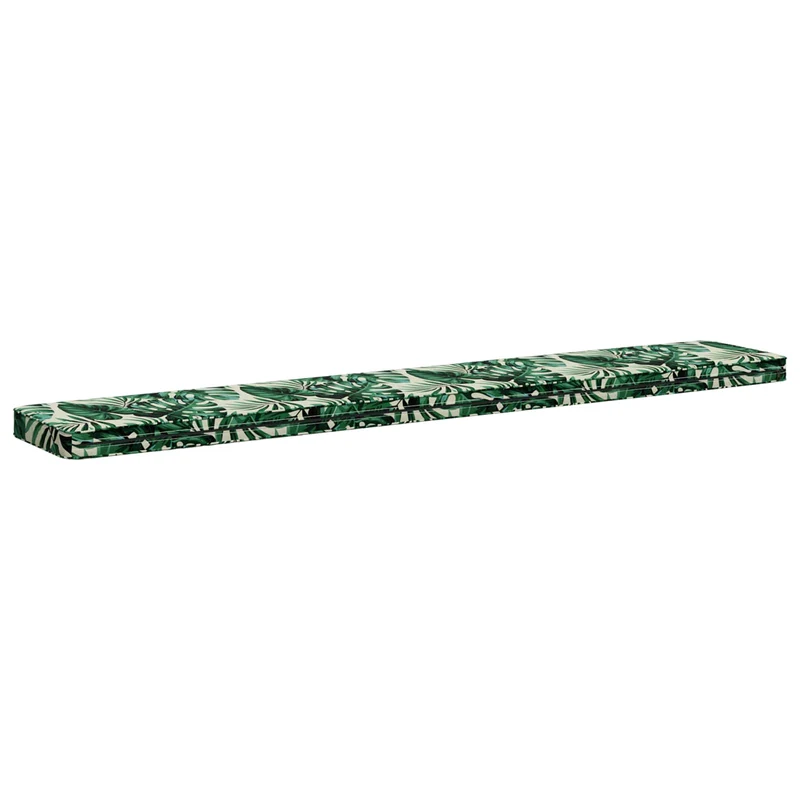 2-Piece Bench Cushions VUGHT 2 pcs 100% Polyester Leaf Pattern