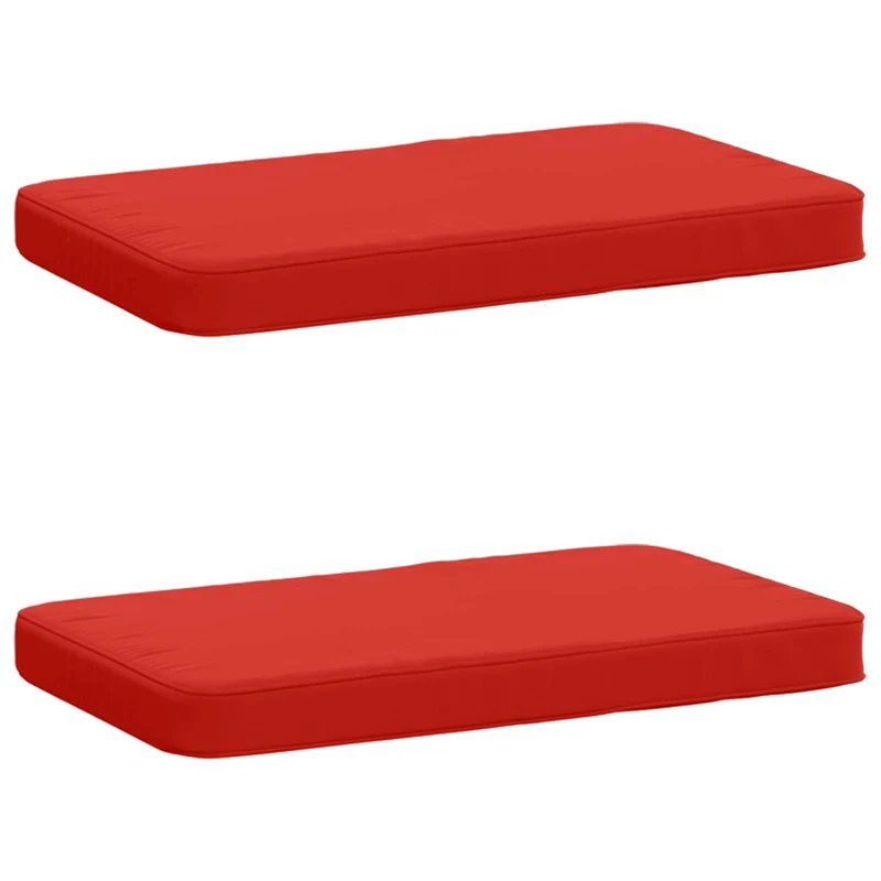2-Piece Bench Cushions VUGHT 2 pcs 100% Polyester Red