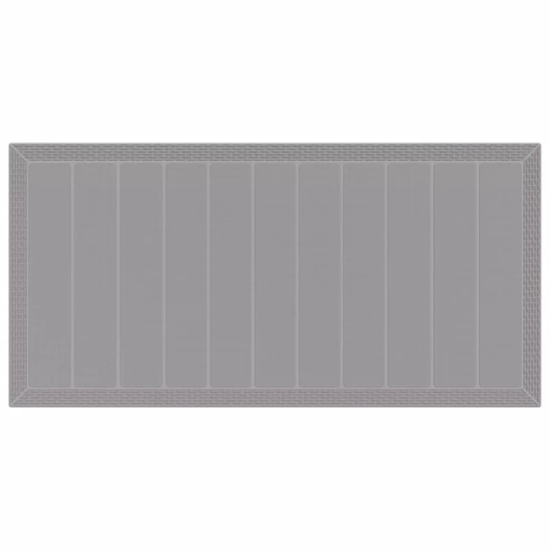 Garden Dining Set 7 pcs Light Grey Polypropylene